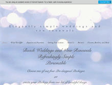 Tablet Screenshot of pensacolabeachweddings.com